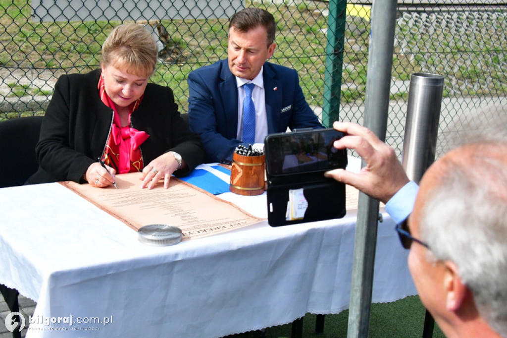 Kamień węgielny pod halę przy Jedynce wmurowany