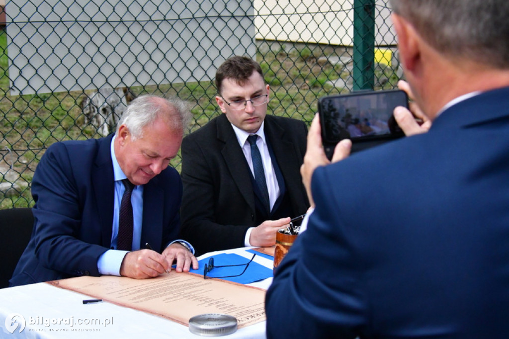 Kamień węgielny pod halę przy Jedynce wmurowany