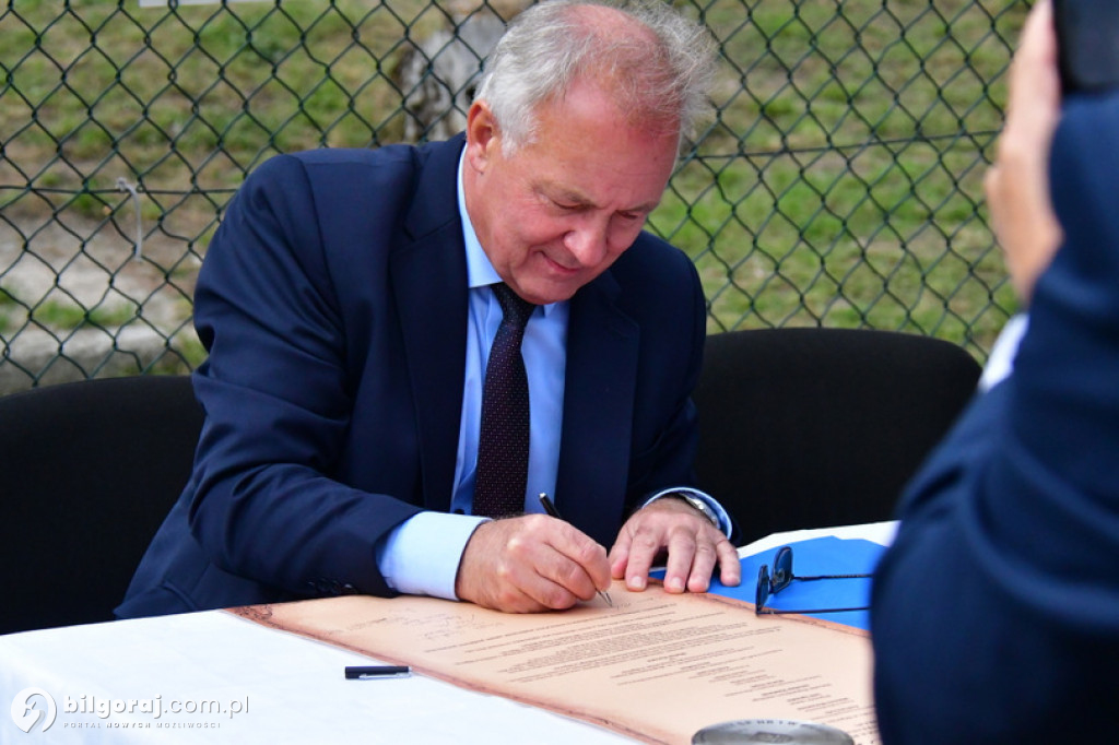Kamień węgielny pod halę przy Jedynce wmurowany