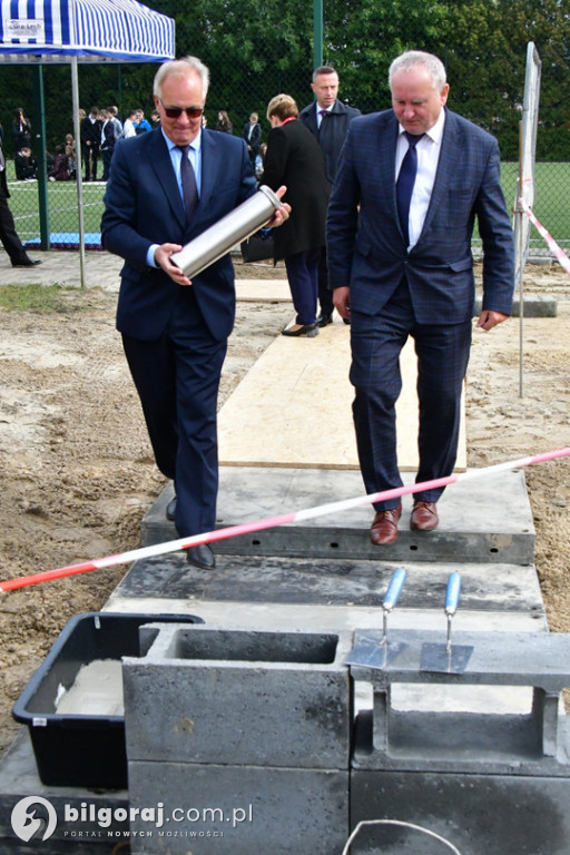 Kamień węgielny pod halę przy Jedynce wmurowany
