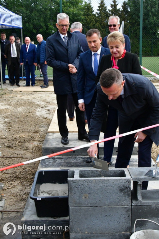 Kamień węgielny pod halę przy Jedynce wmurowany