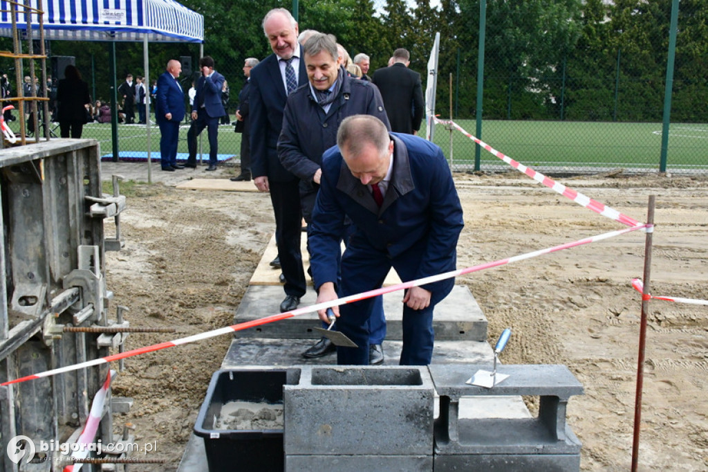Kamień węgielny pod halę przy Jedynce wmurowany