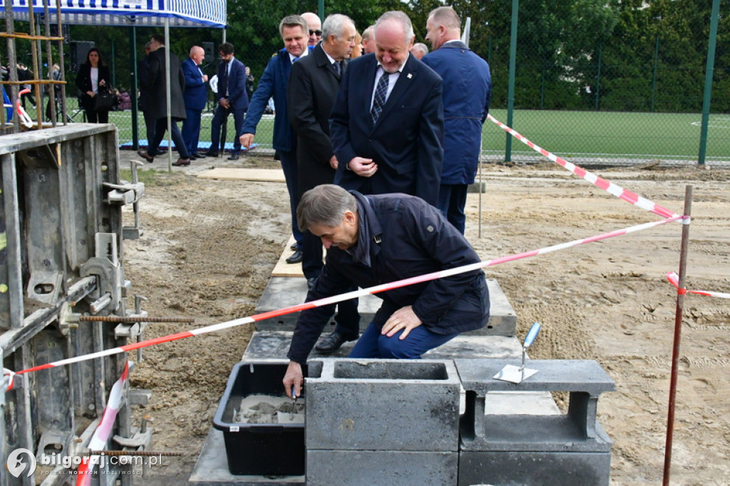 Kamień węgielny pod halę przy Jedynce wmurowany