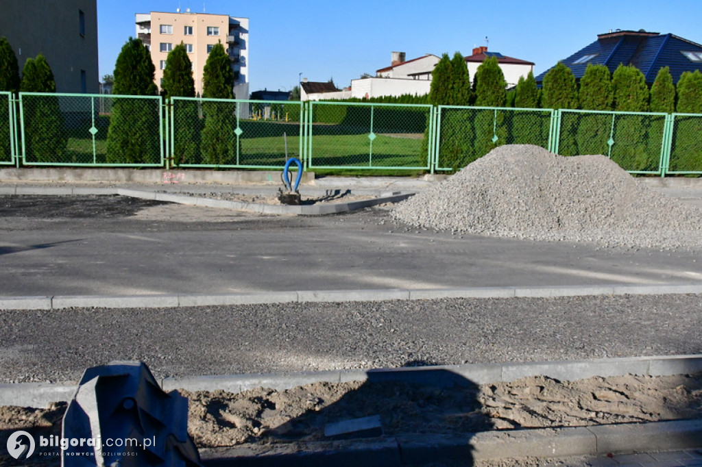 Trwa remont ulic Piłsudskiego i Narutowicza w Biłgoraju