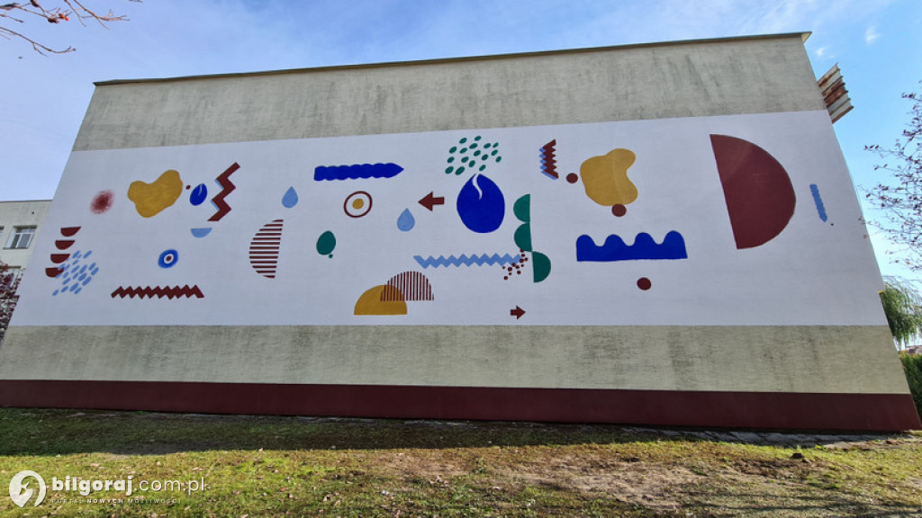 Mural przypominający osobę Stefana Knappa