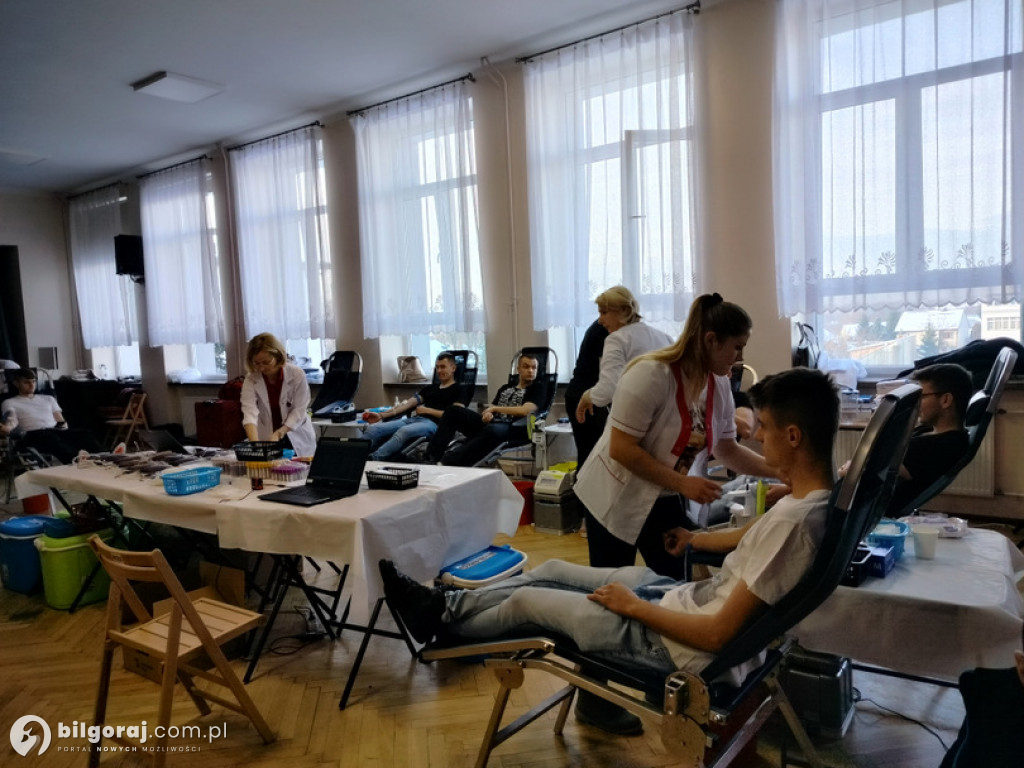 Terenowa akcja poboru krwi w RCEZ Biłgoraj