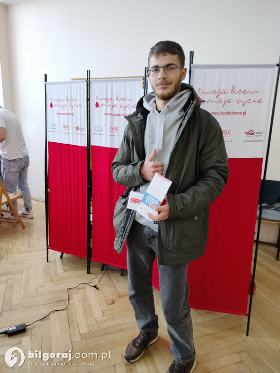 Terenowa akcja poboru krwi w RCEZ Biłgoraj