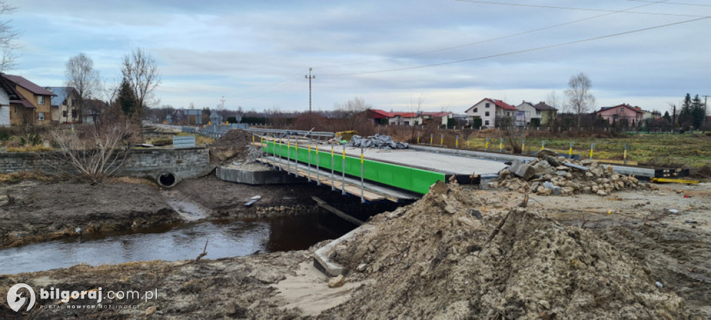 Zaawansowanie prac na moście na ulicy Granicznej