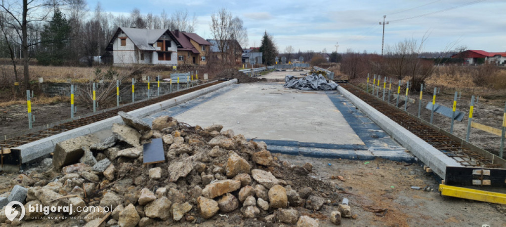 Zaawansowanie prac na moście na ulicy Granicznej