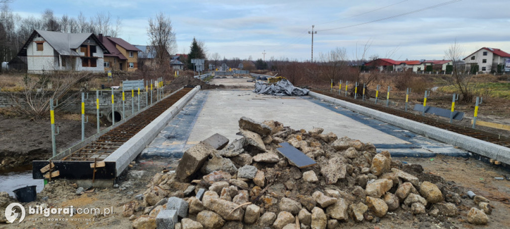 Zaawansowanie prac na moście na ulicy Granicznej