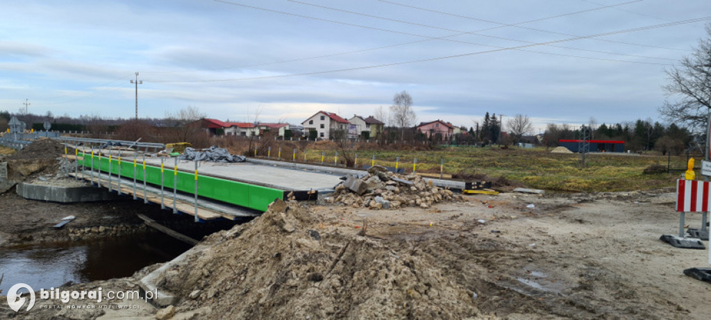 Zaawansowanie prac na moście na ulicy Granicznej