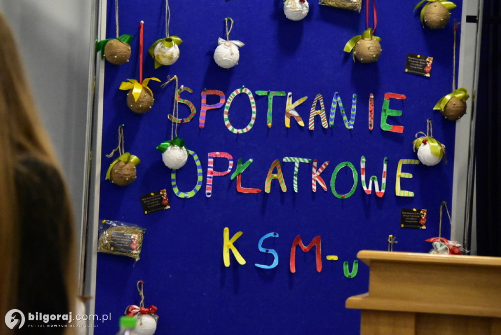 Biłgoraj. Spotkanie opłatkowe młodzieży KSM