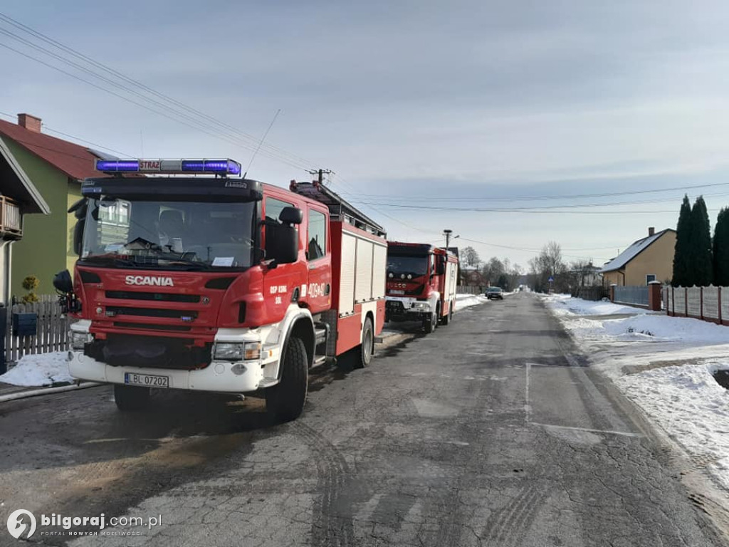 Pożar warsztatu w Woli Dereźniańskiej
