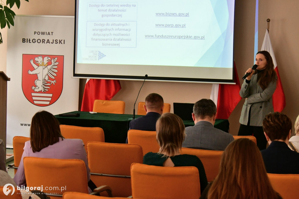 Spotkanie informacyjne dla przedsiębiorców z powiatu biłgorajskiego