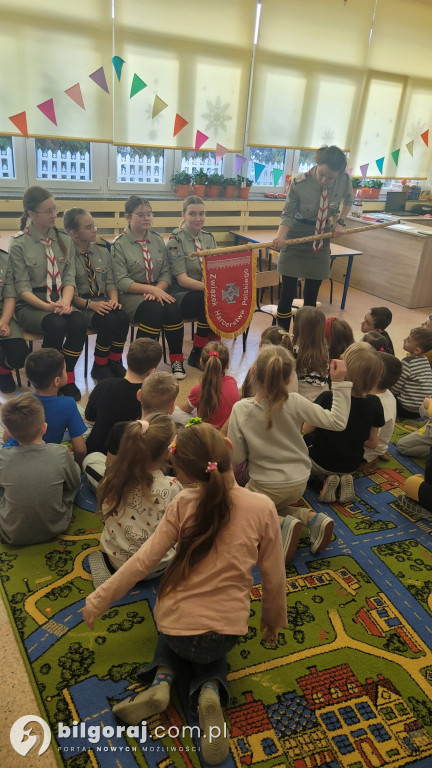 Serdeczna karteczka dla biłgorajskich harcerzy