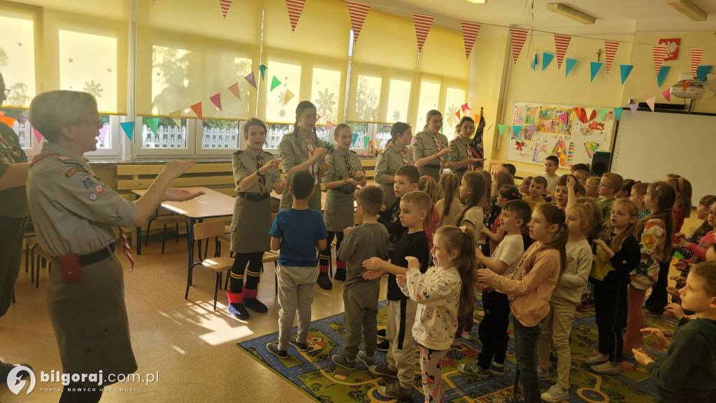Serdeczna karteczka dla biłgorajskich harcerzy