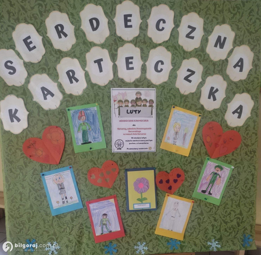 Serdeczna karteczka dla biłgorajskich harcerzy