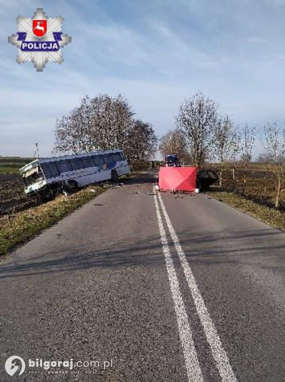 29-latek wjechał pod autobus z przedszkolakam
