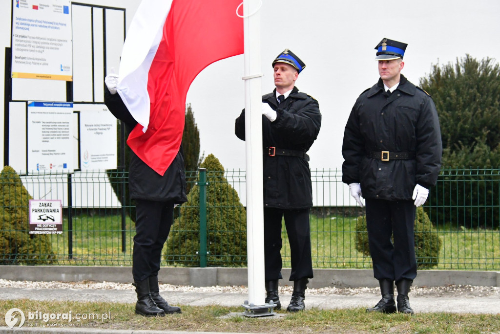 Biłgoraj przekazanie nowych wozów bojowych dla PSP i OSP Sól