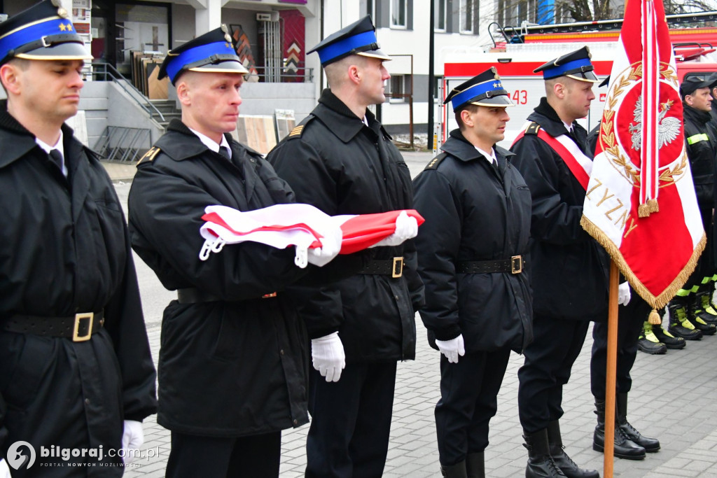 Biłgoraj przekazanie nowych wozów bojowych dla PSP i OSP Sól