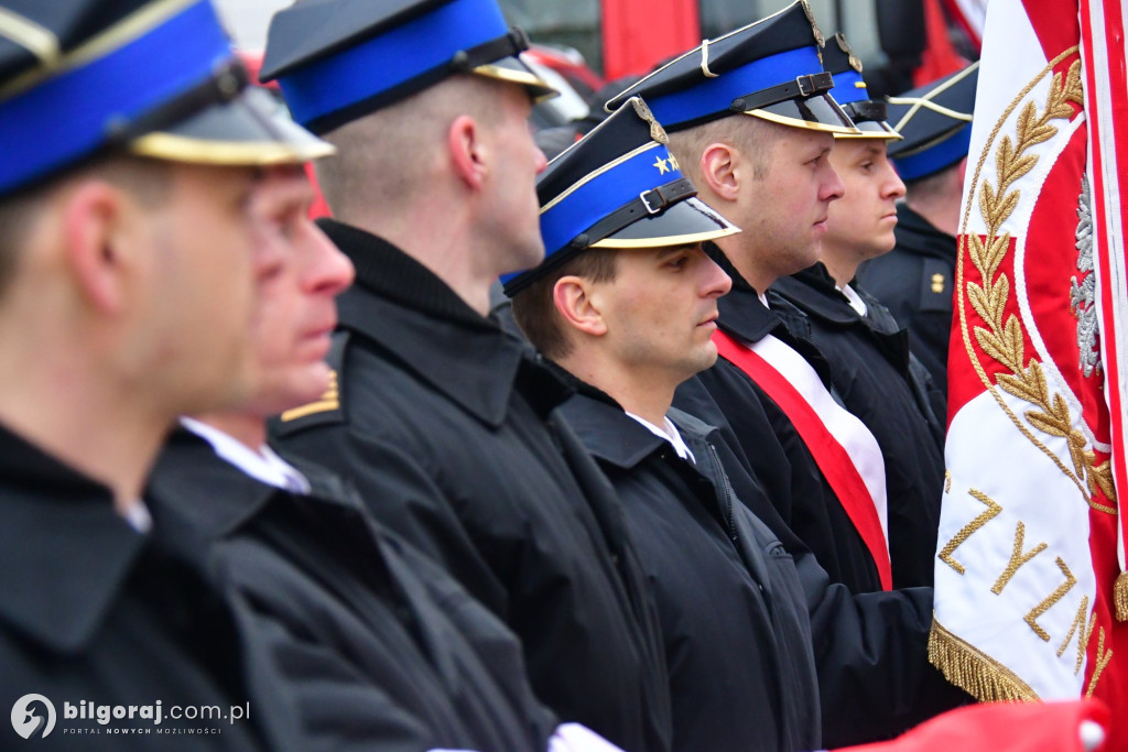 Biłgoraj przekazanie nowych wozów bojowych dla PSP i OSP Sól