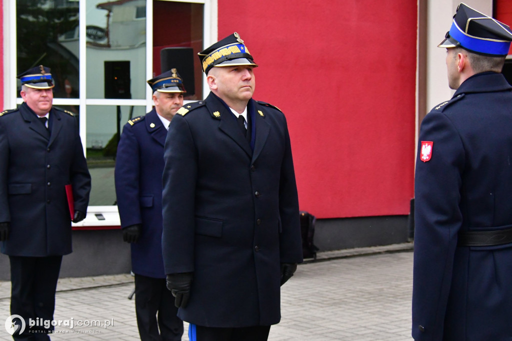 Biłgoraj przekazanie nowych wozów bojowych dla PSP i OSP Sól