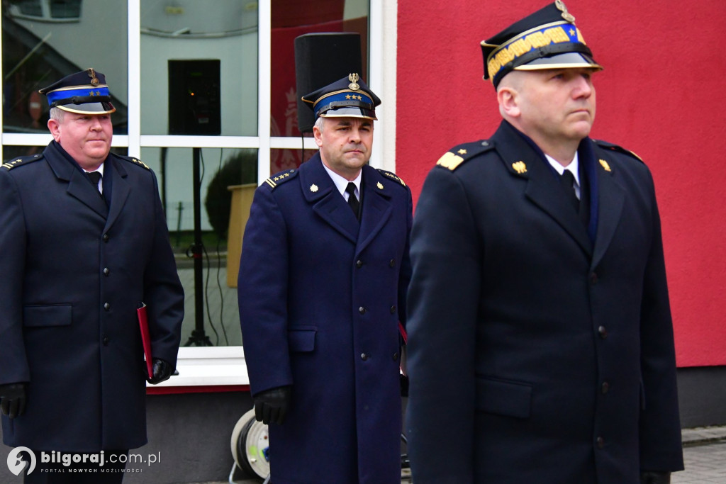 Biłgoraj przekazanie nowych wozów bojowych dla PSP i OSP Sól