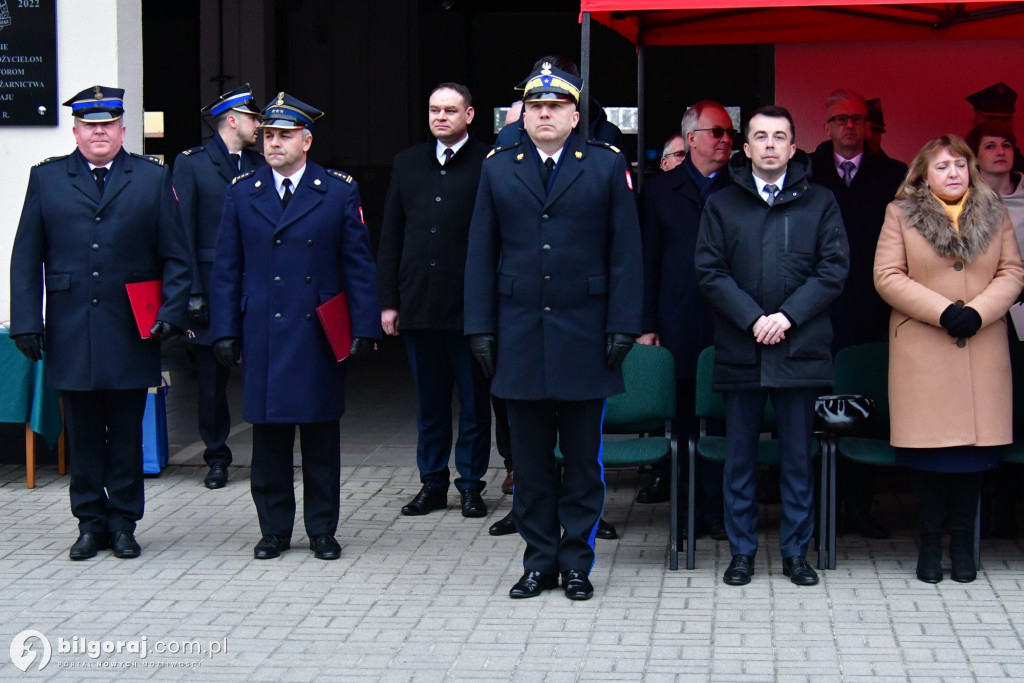 Biłgoraj przekazanie nowych wozów bojowych dla PSP i OSP Sól
