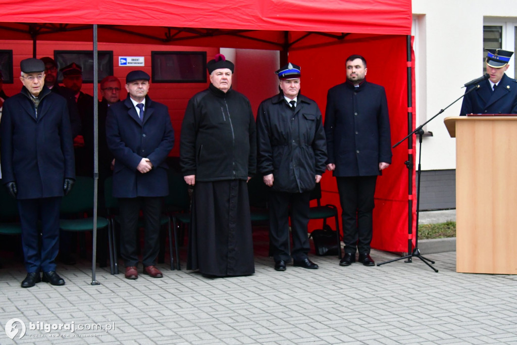 Biłgoraj przekazanie nowych wozów bojowych dla PSP i OSP Sól