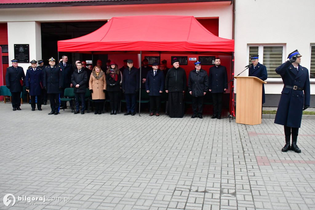 Biłgoraj przekazanie nowych wozów bojowych dla PSP i OSP Sól