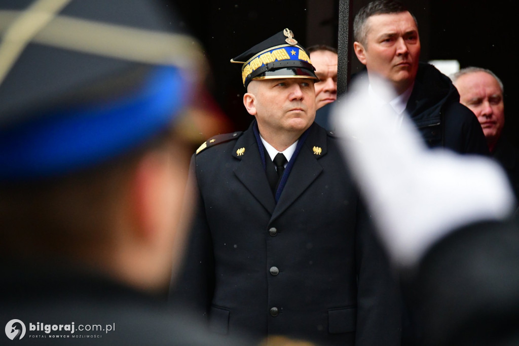 Biłgoraj przekazanie nowych wozów bojowych dla PSP i OSP Sól