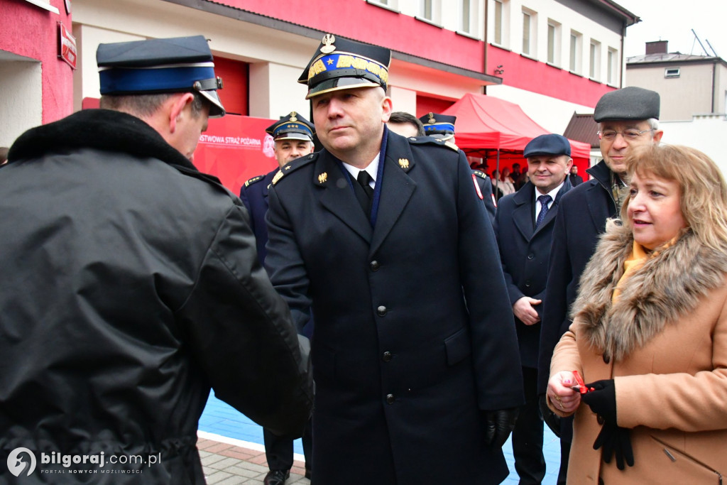 Biłgoraj przekazanie nowych wozów bojowych dla PSP i OSP Sól