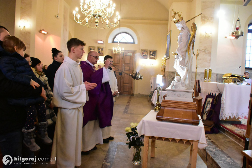 Sól koło Biłgoraja. Urozyste pożegnanie figury św. Michała Archanioła z Gargano