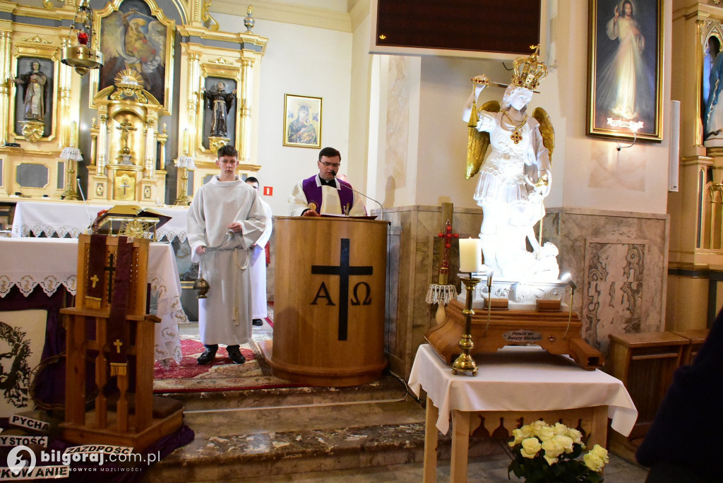 Sól koło Biłgoraja. Urozyste pożegnanie figury św. Michała Archanioła z Gargano