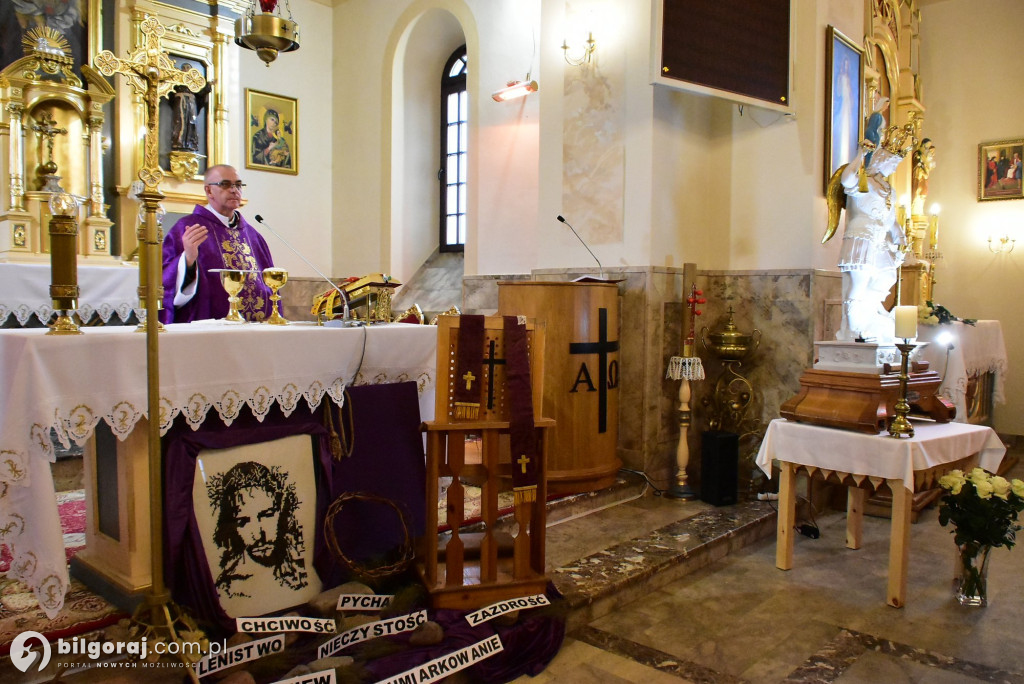 Sól koło Biłgoraja. Urozyste pożegnanie figury św. Michała Archanioła z Gargano