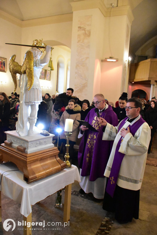 Sól koło Biłgoraja. Urozyste pożegnanie figury św. Michała Archanioła z Gargano