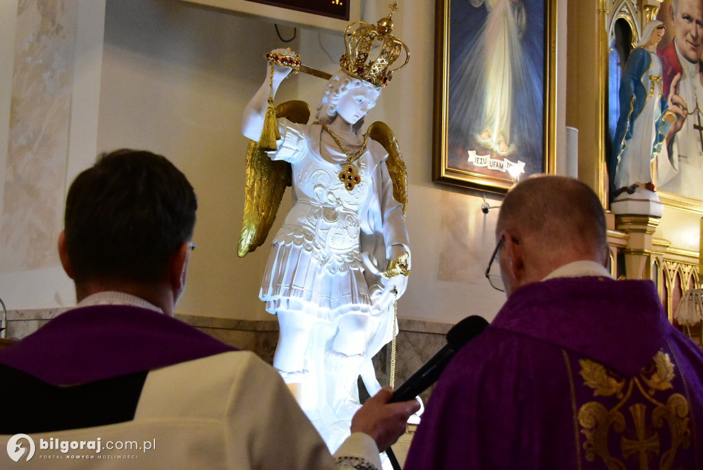 Sól koło Biłgoraja. Urozyste pożegnanie figury św. Michała Archanioła z Gargano