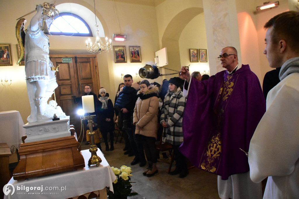 Sól koło Biłgoraja. Urozyste pożegnanie figury św. Michała Archanioła z Gargano