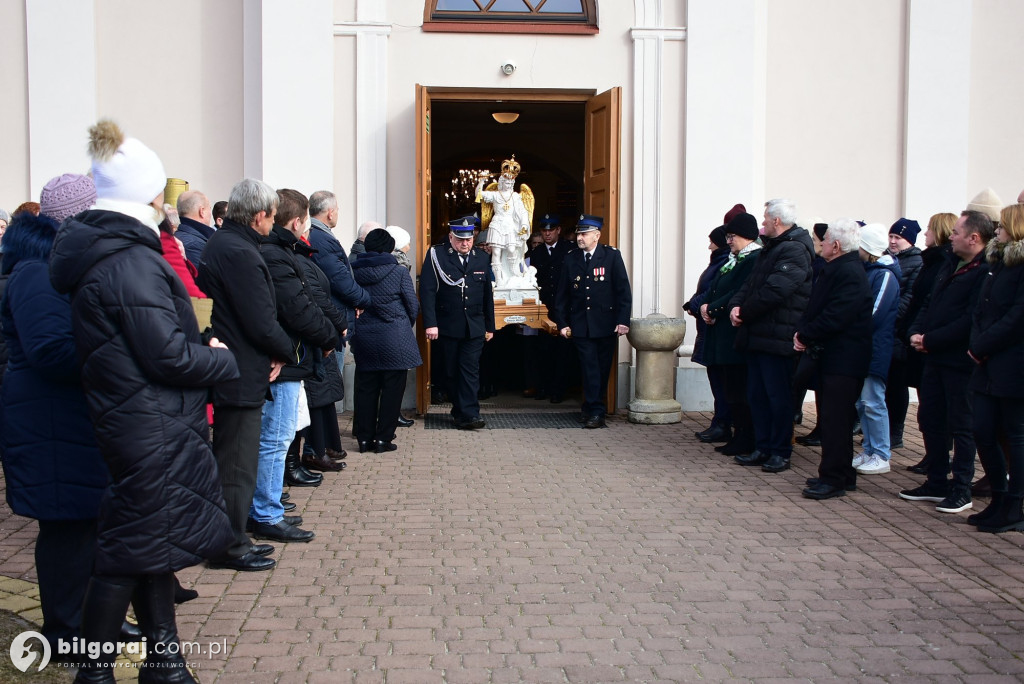 Sól koło Biłgoraja. Urozyste pożegnanie figury św. Michała Archanioła z Gargano