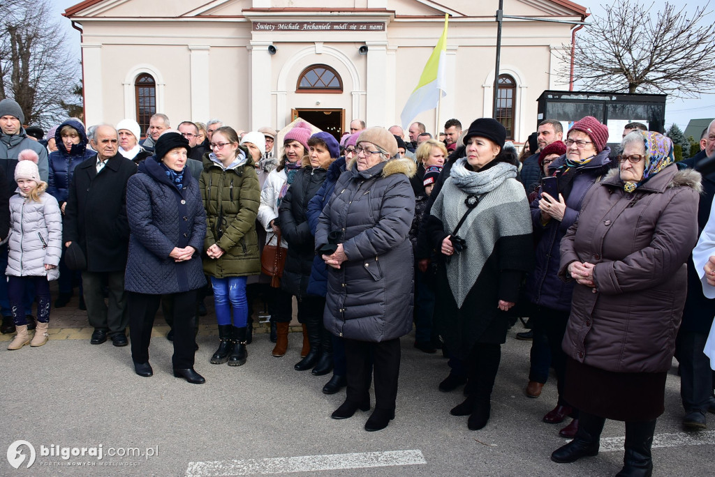 Sól koło Biłgoraja. Urozyste pożegnanie figury św. Michała Archanioła z Gargano
