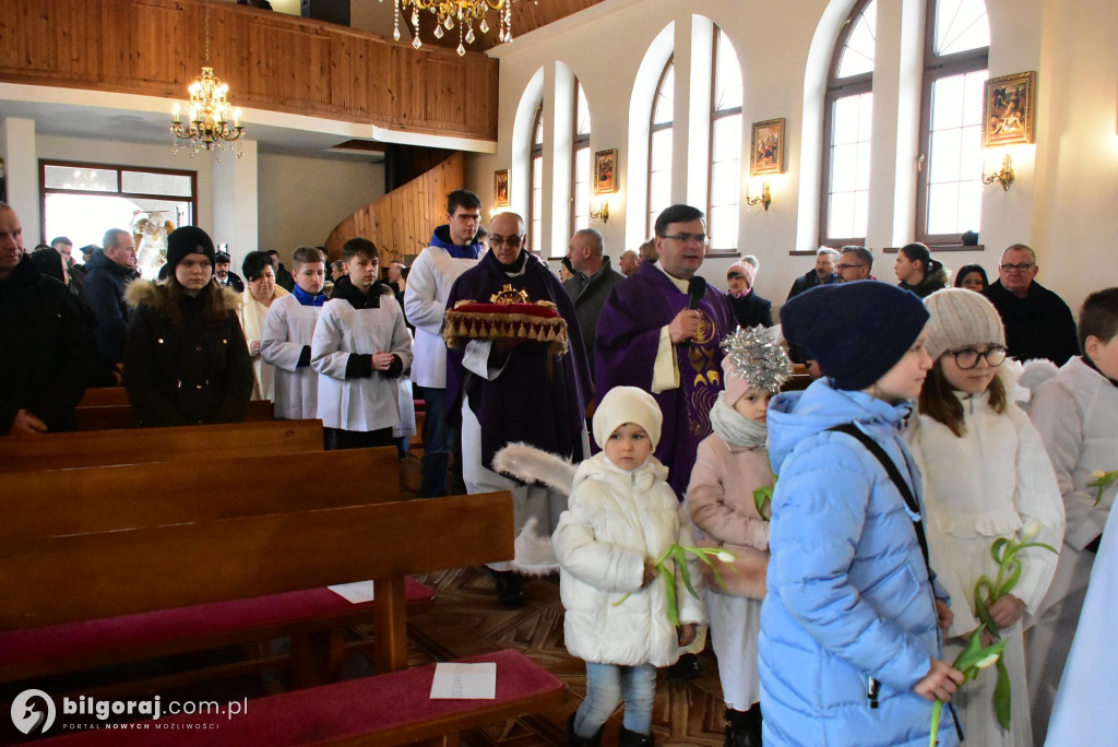 Sól koło Biłgoraja. Urozyste pożegnanie figury św. Michała Archanioła z Gargano