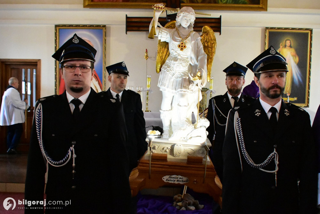 Sól koło Biłgoraja. Urozyste pożegnanie figury św. Michała Archanioła z Gargano