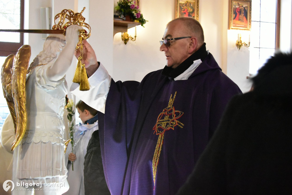 Sól koło Biłgoraja. Urozyste pożegnanie figury św. Michała Archanioła z Gargano