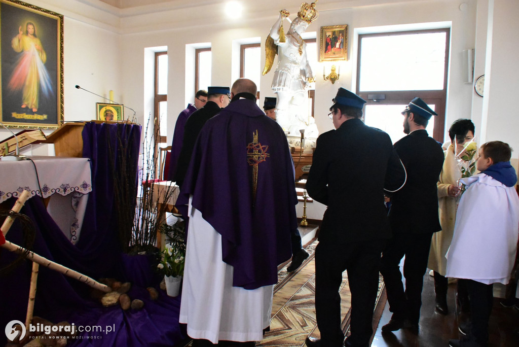 Sól koło Biłgoraja. Urozyste pożegnanie figury św. Michała Archanioła z Gargano
