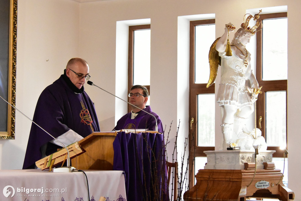 Sól koło Biłgoraja. Urozyste pożegnanie figury św. Michała Archanioła z Gargano