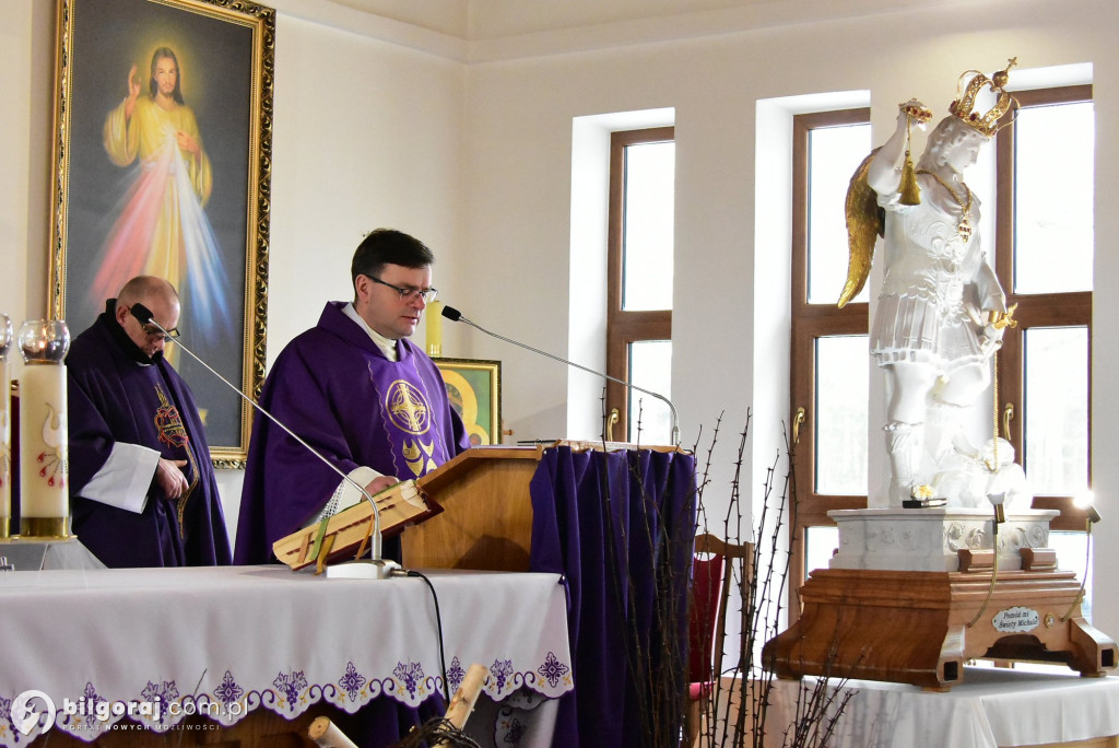 Sól koło Biłgoraja. Urozyste pożegnanie figury św. Michała Archanioła z Gargano