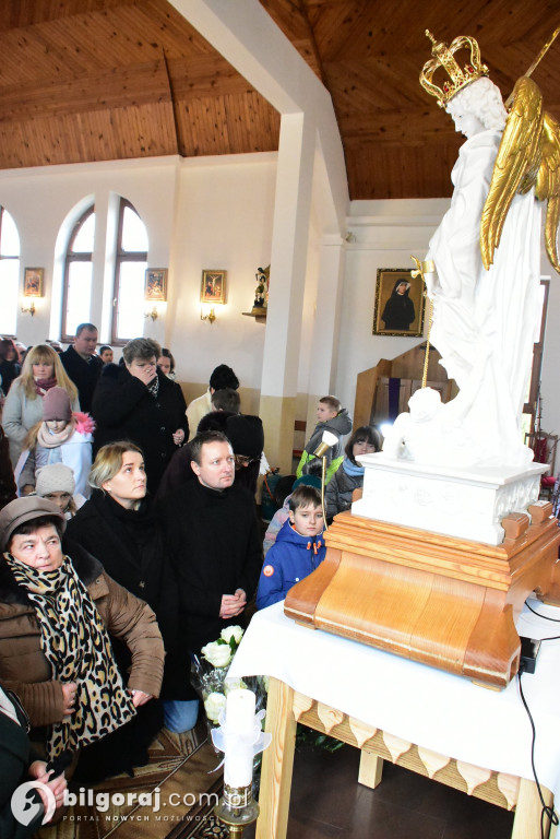 Sól koło Biłgoraja. Urozyste pożegnanie figury św. Michała Archanioła z Gargano