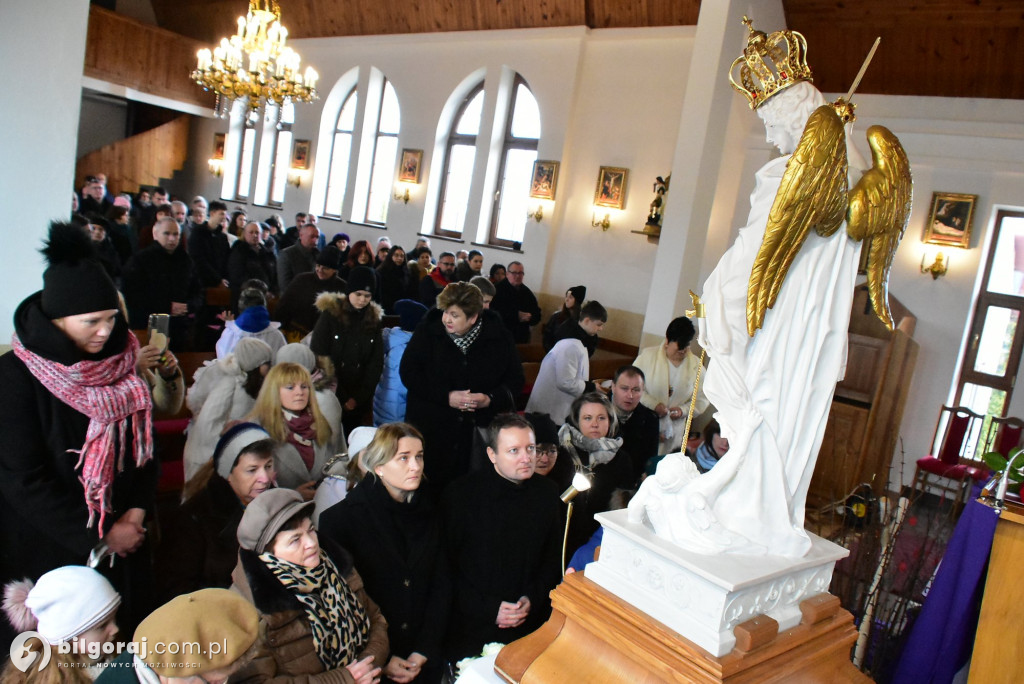 Sól koło Biłgoraja. Urozyste pożegnanie figury św. Michała Archanioła z Gargano
