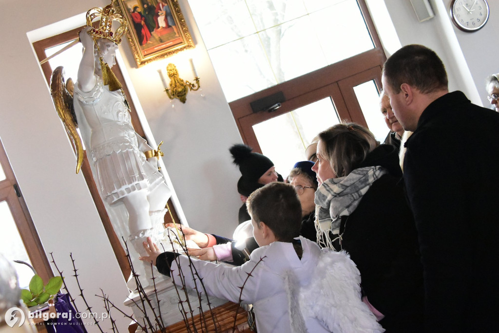 Sól koło Biłgoraja. Urozyste pożegnanie figury św. Michała Archanioła z Gargano