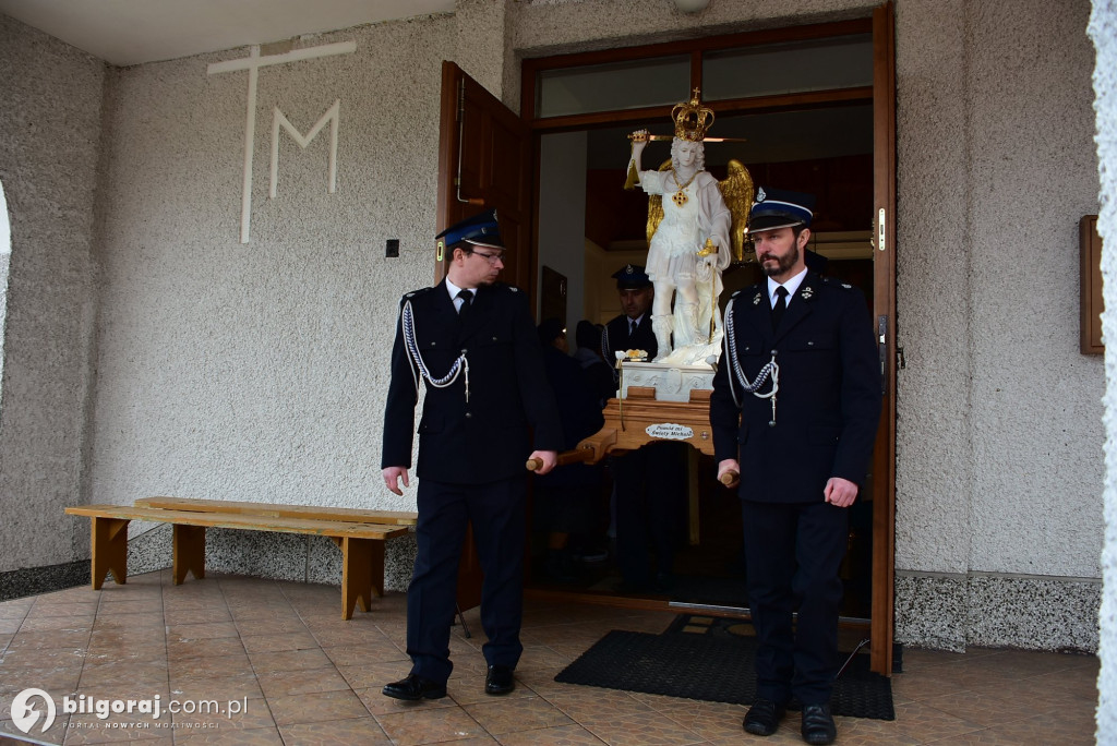 Sól koło Biłgoraja. Urozyste pożegnanie figury św. Michała Archanioła z Gargano
